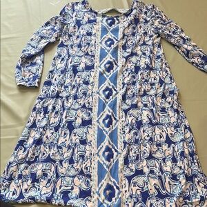 Lilly Pulitzer Blue and White Ophelia Dress